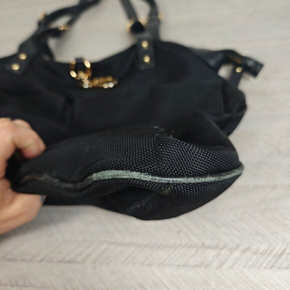 Jean Pierre Klifa For Anteprima-Nueve Black Nylon Shopper Tote Bag Large - Picture 6 of 10